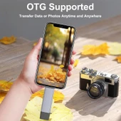 Daytona ADS-28 6In1 OTG Card Reader- SD Kart Okuyucu, USB 3.0 ve Tip C Kart Okuyucu Yüksek Hızlı OTG Adaptör - iPhone,iPad,Android cihazlar,PC ve Laptop İçin thumbnail 8