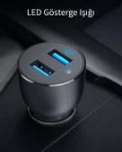 Anker PowerDrive III 2-Port 36W Araç Şarjı thumbnail 5