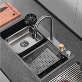 Crauf Dolce Vita 6375 Füme Akıllı Mutfak Eviyesi thumbnail 1