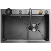 Crauf Dolce Vita 6375 Füme Akıllı Mutfak Eviyesi thumbnail 2