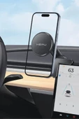 Hepu HP-A38 Magsafe Araç İçi Telefon Tutucu - Tesla/Merkezi Ekran Uyumlu, 360 Dönebilir Güçlü Mıknatıslı thumbnail 1