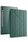 Samsung Galaxy X610 Tab S9 FE Plus 12.4 Kılıf Kalemlikli Mars Tablet Kılıfı - Koyu Yeşil-(5796) thumbnail 1