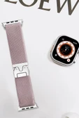 Apple Watch 42mm Forest Kumaş Kordon - Lila-(5796) thumbnail 2
