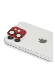 iPhone 11 Pers Alüminyum Kamera Lens - Kırmızı-(5796) thumbnail 2