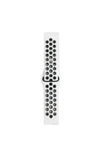 Watch 22mm Spor Delikli Kordon - Beyaz-Siyah-(5796) thumbnail 2