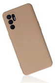 Oppo Reno 6 Kılıf Nano içi Kadife Silikon - Pudra-(5796) thumbnail 2