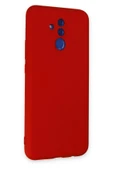 Huawei Mate 20 Lite Kılıf Nano içi Kadife Silikon - Kırmızı-(5796) thumbnail 2