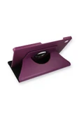 Samsung Galaxy X200 Tab A8 10.5 Kılıf 360 Tablet Deri Kılıf - Mürdüm-(5796) thumbnail 1