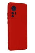 Xiaomi Mi 12 Kılıf Nano içi Kadife Silikon - Kırmızı-(5796) thumbnail 3