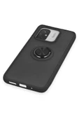 Xiaomi Redmi 12C Kılıf Montreal Yüzüklü Silikon Kapak - Siyah-(5796) thumbnail 5