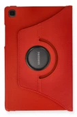 Samsung Galaxy Tab A7 10.4 Kılıf 360 Tablet Deri Kılıf - Kırmızı-(5796) thumbnail 2