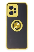 Xiaomi Redmi Note 12 4G Kılıf Montreal Yüzüklü Silikon Kapak - Sarı-(5796) thumbnail 1