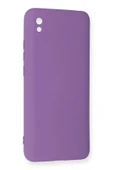 Xiaomi Redmi 9A Kılıf Nano içi Kadife Silikon - Mor-(5796) thumbnail 3