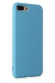iPhone 7 Plus Kılıf Nano içi Kadife Silikon - Mavi-(5796) thumbnail 2
