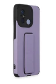 Xiaomi Redmi 12C Kılıf Mega Standlı Silikon - Lila-(5796) thumbnail 2