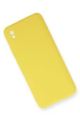 Xiaomi Redmi 9A Kılıf Nano içi Kadife Silikon - Sarı-(5796) thumbnail 2