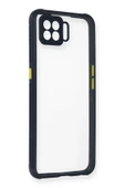 Oppo A73 Kılıf Miami Şeffaf Silikon - Lacivert-(5796) thumbnail 1