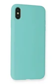 iPhone XS Max Kılıf Nano içi Kadife Silikon - Turkuaz-(5796) thumbnail 3