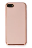 iPhone 7 Kılıf Coco Deri Silikon Kapak - Pembe-(5796) thumbnail 1