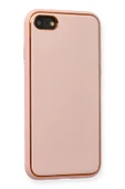 iPhone 7 Kılıf Coco Deri Silikon Kapak - Pembe-(5796) thumbnail 2