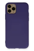 iPhone 11 Pro Kılıf Nano içi Kadife Silikon - Mor-(5796) thumbnail 1