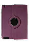 iPad 4 9.7 Kılıf 360 Tablet Deri Kılıf - Mürdüm-(5796) thumbnail 2