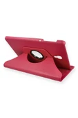Samsung Galaxy T590 Tab A 10.5 Kılıf 360 Tablet Deri Kılıf - Pembe-(5796) thumbnail 1