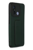 Xiaomi Redmi 12C Kılıf Mega Standlı Silikon - Yeşil-(5796) thumbnail 2