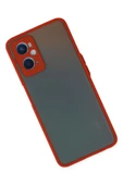Oppo A96 Kılıf Montreal Silikon Kapak - Kırmızı-(5796) thumbnail 2