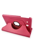 Samsung Galaxy T560 Tab E 9.7 Kılıf 360 Tablet Deri Kılıf - Pembe-(5796) thumbnail 1