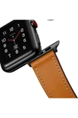 Apple Watch 42mm KR415 Luaz Deri Kordon - Siyah-(5796) thumbnail 4