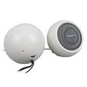 Magicvoice MV-24845 1+1 USB AUX Oval Multımedia Ses Sistemi Speaker - Hoparlör 2X3watt thumbnail 3