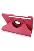 Samsung Galaxy X800 Tab S8 Plus 12.4 Kılıf 360 Tablet Deri Kılıf - Pembe-(5796) thumbnail 1