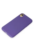 iPhone XR Kılıf First Silikon - Mor-(5796) thumbnail 4