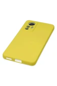 Xiaomi Mi 12 Lite Kılıf Nano içi Kadife Silikon - Sarı-(5796) thumbnail 5
