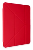 Xiaomi Pad 6 Kılıf Kalemlikli Mars Tablet Kılıfı - Kırmızı-(5796) thumbnail 2