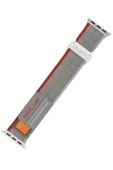 Apple Watch 38mm Alice Kumaş Kordon - Gri-Kırmızı-(5796) thumbnail 1