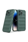 iPhone 14 Pro Kılıf Optimum Silikon - Koyu Yeşil-(5796) thumbnail 2