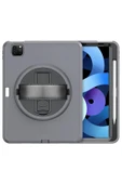 iPad Pro 11 (2018) Kılıf Hand Strap Tablet Kılıfı - Gri-(5796) thumbnail 3