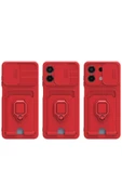 Xiaomi Redmi Note 13 4G Kılıf Zuma Kartvizitli Yüzüklü Silikon - Pembe-(5796) thumbnail 2