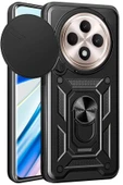 Xiaomi Redmi 14C Kılıf Pars Lens Yüzüklü Silikon - Siyah-(5796) thumbnail 1