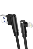 USB to Lightning 3M 2.4A Kablo - Siyah-(5796) thumbnail 2
