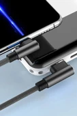 USB to Lightning 3M 2.4A Kablo - Siyah-(5796) thumbnail 3
