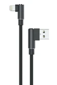USB to Lightning 3M 2.4A Kablo - Siyah-(5796) thumbnail 1
