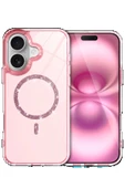 Apple iPhone 16 Live Diamond Magsafe Kapak - Pembe-(5796) thumbnail 1