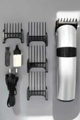 4 Taraklı Profesyonel Şarjlı Saç ve Sakal Kesme Tıraş Makinesi Seti thumbnail 1