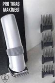 4 Taraklı Profesyonel Şarjlı Saç ve Sakal Kesme Tıraş Makinesi Seti thumbnail 2