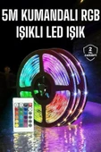 5 Metre Şerit Led RGB Işıklı Kumandalı Güç Adaptörü Her Ortama Uygun thumbnail 2