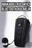 Makaralı Bluetooth Kulaklık Çağrı Cevaplama Kablolu Uzun Pil Ömrü thumbnail 2
