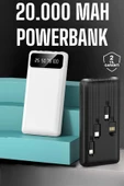 Powerbank 20.000 Mah Dijital Göstergeli LCD Ekran Uzun Pil Ömrü thumbnail 2